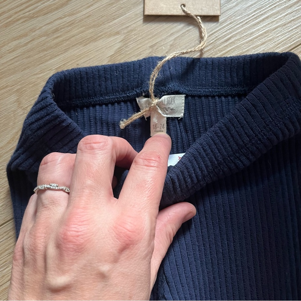 The Simple Folk NWT Baby Ribbed Indigo Blue Leggings - Picture 7 of 8